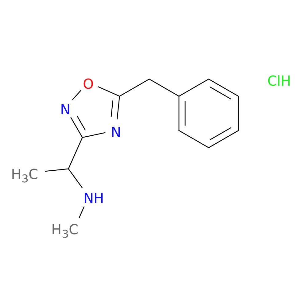 [1-(5-benzyl-1,2,4-oxadiazol-3-yl)ethyl](methyl)amine hydrochloride