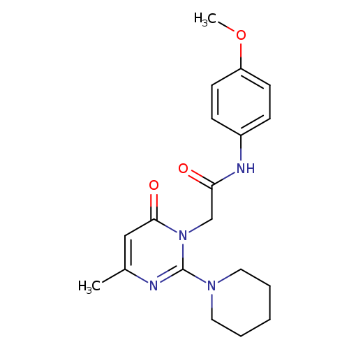 N-(4-methoxyphenyl)-2-[4-methyl-6-oxo-2-(piperidin-1-yl)-1,6-dihydropyrimidin-1-yl]acetamide