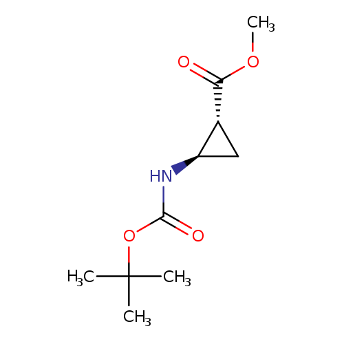 Cyclopropanecarboxylic acid, 2-[[(1,1-dimethylethoxy)carbonyl]amino]-, methyl ester, (1R,2R)-rel-