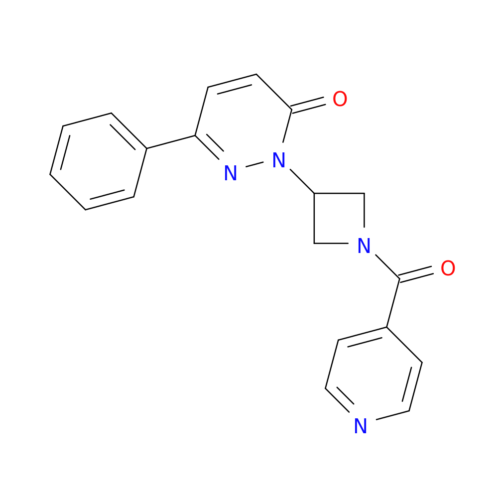 6-phenyl-2-[1-(pyridine-4-carbonyl)azetidin-3-yl]-2,3-dihydropyridazin-3-one
