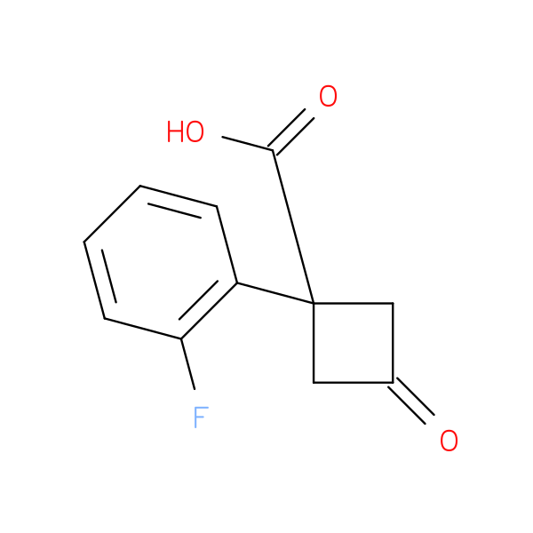 1-(2-fluorophenyl)-3-oxocyclobutane-1-carboxylic acid