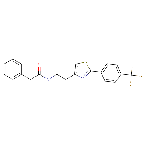 2-phenyl-N-(2-{2-[4-(trifluoromethyl)phenyl]-1,3-thiazol-4-yl}ethyl)acetamide