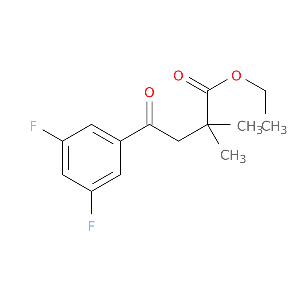Ethyl 4-(3,5-difluorophenyl)-2,2-dimethyl-4-oxobutyrate
