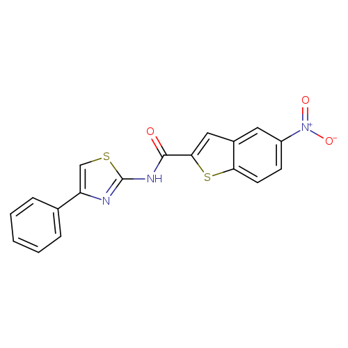 5-nitro-N-(4-phenyl-1,3-thiazol-2-yl)-1-benzothiophene-2-carboxamide