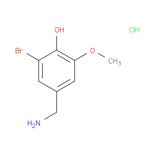 4-(aminomethyl)-2-bromo-6-methoxyphenol hydrochloride