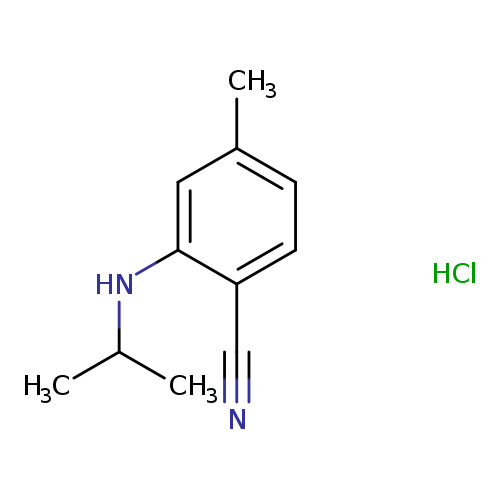 4-methyl-2-[(propan-2-yl)amino]benzonitrile hydrochloride
