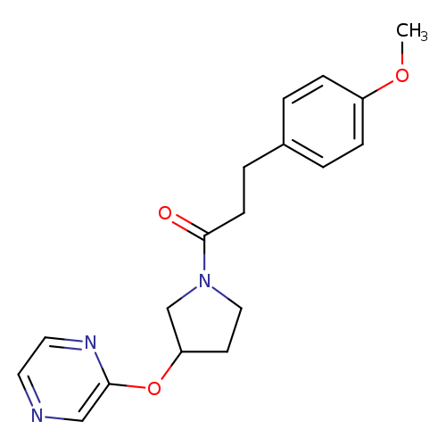 3-(4-methoxyphenyl)-1-[3-(pyrazin-2-yloxy)pyrrolidin-1-yl]propan-1-one