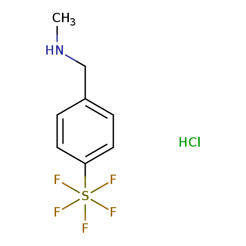 methyl({[4-(pentafluoro-lambda6-sulfanyl)phenyl]methyl})amine hydrochloride
