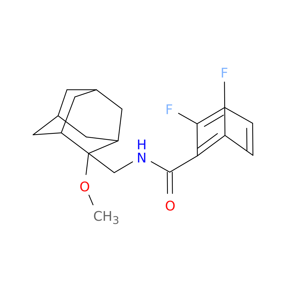2,6-difluoro-N-[(2-methoxyadamantan-2-yl)methyl]benzamide