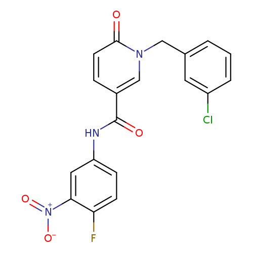1-[(3-chlorophenyl)methyl]-N-(4-fluoro-3-nitrophenyl)-6-oxo-1,6-dihydropyridine-3-carboxamide