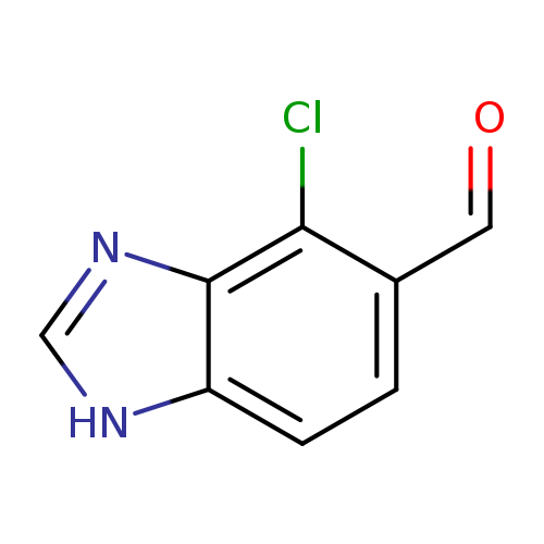 4-chloro-1H-1,3-benzodiazole-5-carbaldehyde