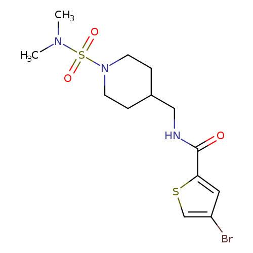 4-bromo-N-{[1-(dimethylsulfamoyl)piperidin-4-yl]methyl}thiophene-2-carboxamide