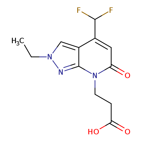 3-(4-(Difluoromethyl)-2-ethyl-6-oxo-2H-pyrazolo[3,4-b]pyridin-7(6H)-yl)propanoic acid