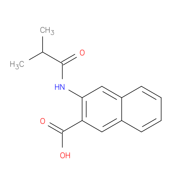 3-(2-methylpropanamido)naphthalene-2-carboxylic acid