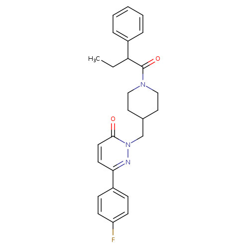 6-(4-fluorophenyl)-2-{[1-(2-phenylbutanoyl)piperidin-4-yl]methyl}-2,3-dihydropyridazin-3-one