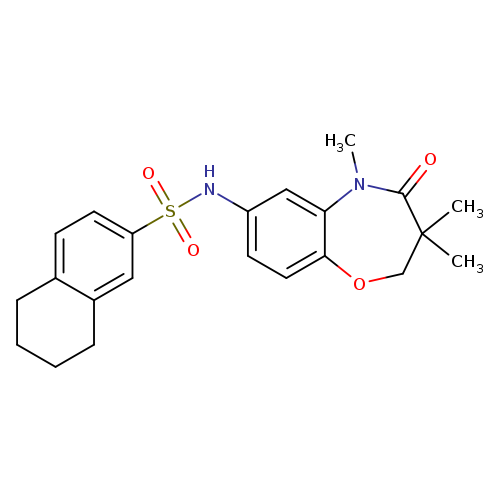 N-(3,3,5-trimethyl-4-oxo-2,3,4,5-tetrahydro-1,5-benzoxazepin-7-yl)-5,6,7,8-tetrahydronaphthalene-2-sulfonamide