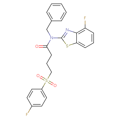 N-benzyl-N-(4-fluoro-1,3-benzothiazol-2-yl)-4-(4-fluorobenzenesulfonyl)butanamide
