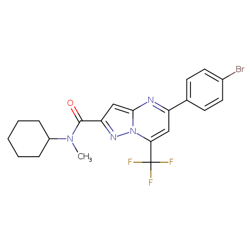 5-(4-bromophenyl)-N-cyclohexyl-N-methyl-7-(trifluoromethyl)pyrazolo[1,5-a]pyrimidine-2-carboxamide