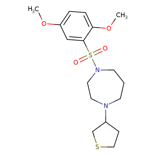 1-(2,5-dimethoxybenzenesulfonyl)-4-(thiolan-3-yl)-1,4-diazepane