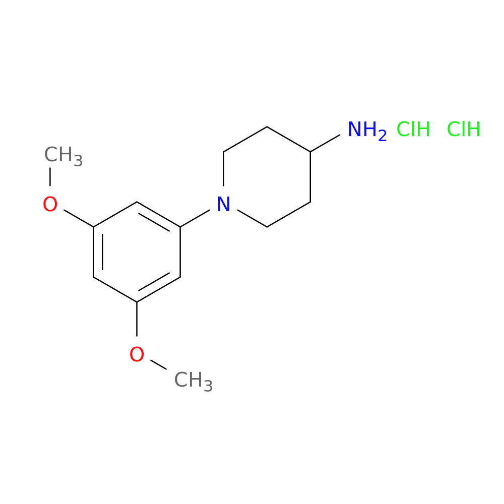 1-(3,5-dimethoxyphenyl)piperidin-4-amine dihydrochloride