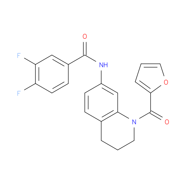 3,4-difluoro-N-[1-(furan-2-carbonyl)-1,2,3,4-tetrahydroquinolin-7-yl]benzamide