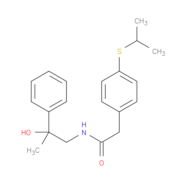 N-(2-hydroxy-2-phenylpropyl)-2-[4-(propan-2-ylsulfanyl)phenyl]acetamide
