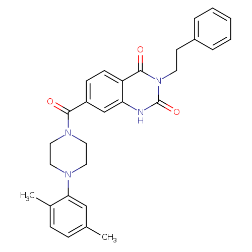 7-[4-(2,5-dimethylphenyl)piperazine-1-carbonyl]-3-(2-phenylethyl)-1,2,3,4-tetrahydroquinazoline-2,4-dione