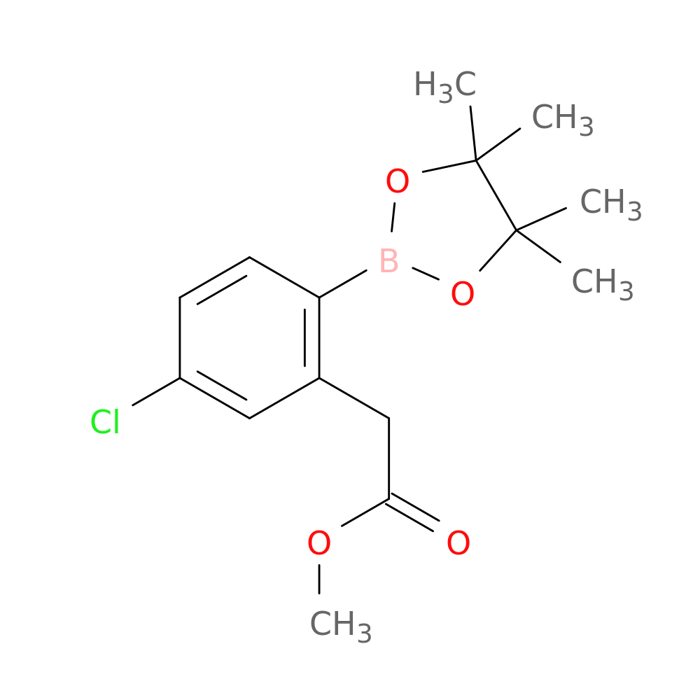 methyl 2-[5-chloro-2-(tetramethyl-1,3,2-dioxaborolan-2-yl)phenyl]acetate