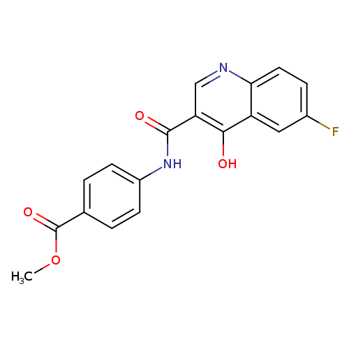 methyl 4-(6-fluoro-4-hydroxyquinoline-3-amido)benzoate