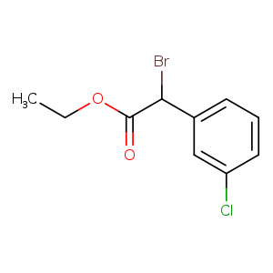Benzeneacetic acid, a-bromo-3-chloro-, ethyl ester