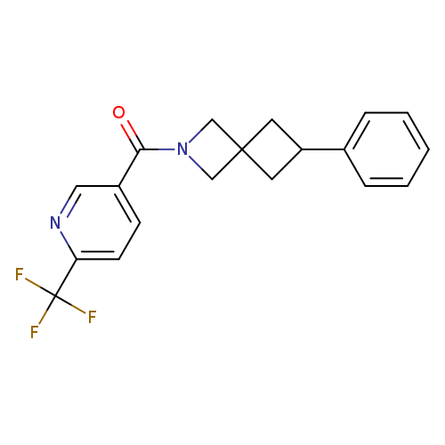 6-phenyl-2-[6-(trifluoromethyl)pyridine-3-carbonyl]-2-azaspiro[3.3]heptane