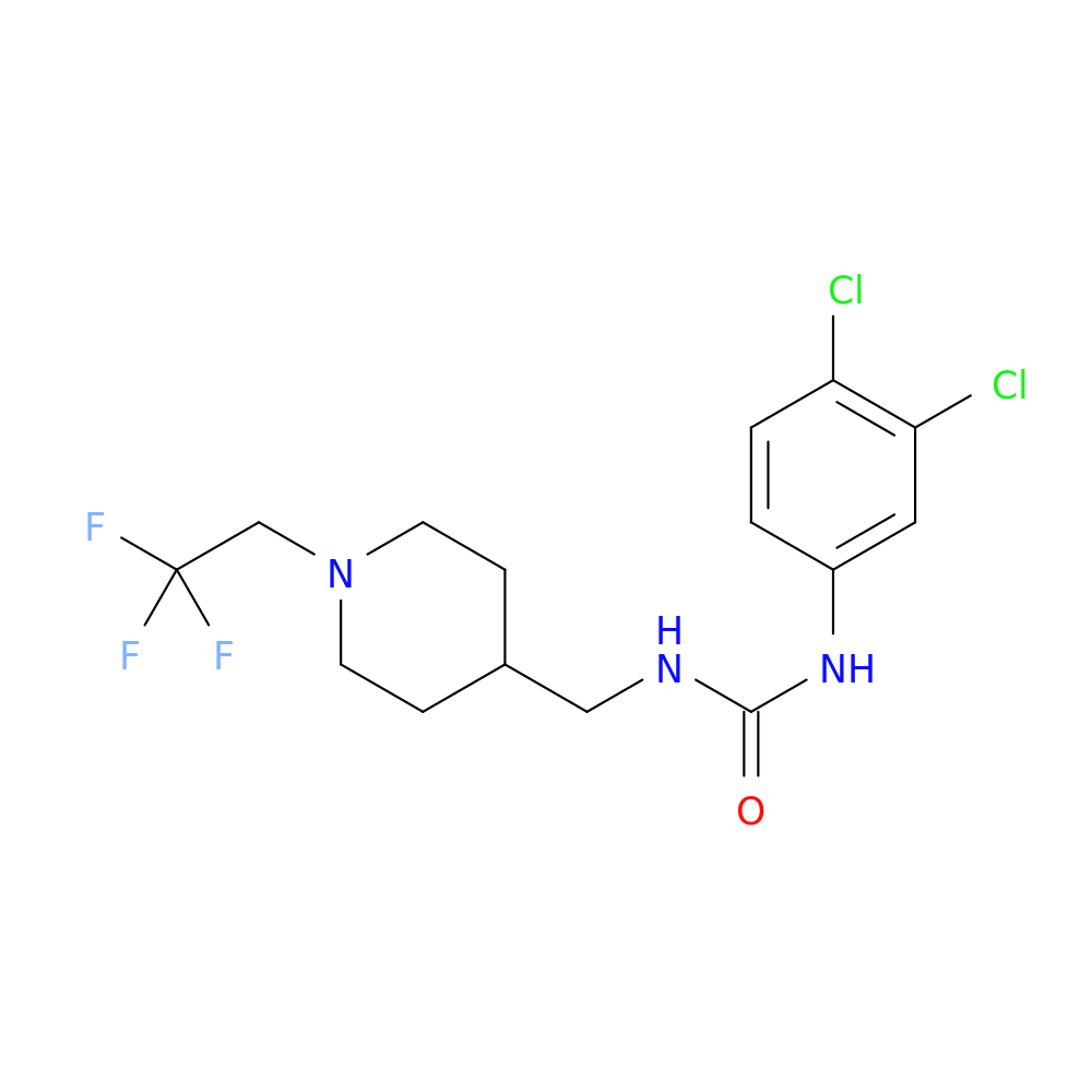 1-(3,4-dichlorophenyl)-3-{[1-(2,2,2-trifluoroethyl)piperidin-4-yl]methyl}urea