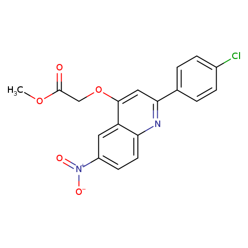 methyl 2-{[2-(4-chlorophenyl)-6-nitroquinolin-4-yl]oxy}acetate