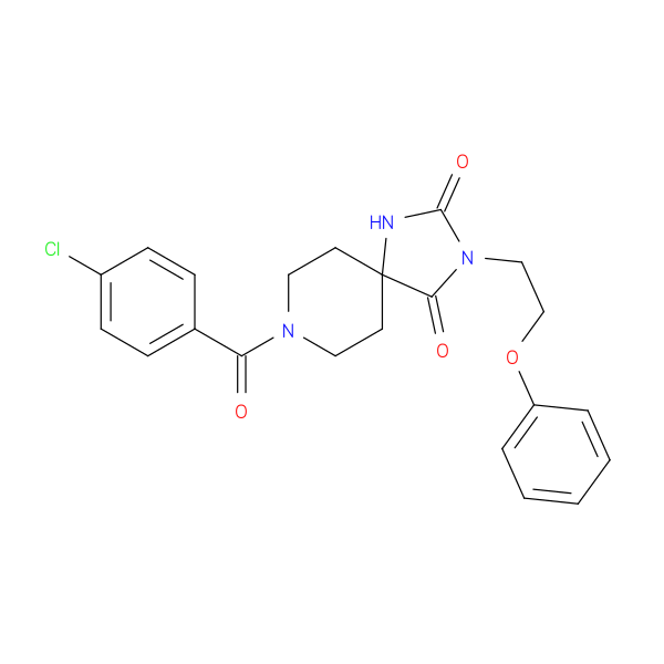 8-(4-chlorobenzoyl)-3-(2-phenoxyethyl)-1,3,8-triazaspiro[4.5]decane-2,4-dione