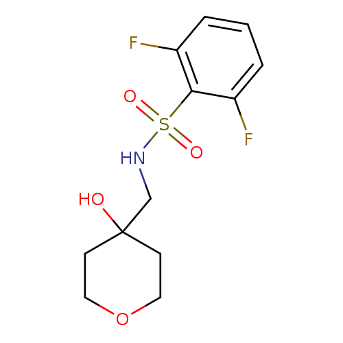 2,6-difluoro-N-[(4-hydroxyoxan-4-yl)methyl]benzene-1-sulfonamide