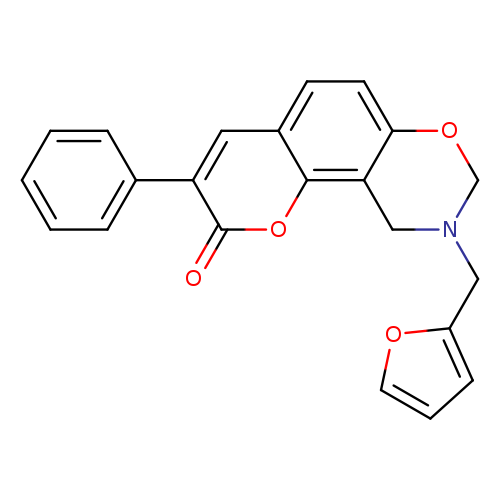 9-[(furan-2-yl)methyl]-3-phenyl-2H,8H,9H,10H-chromeno[8,7-e][1,3]oxazin-2-one