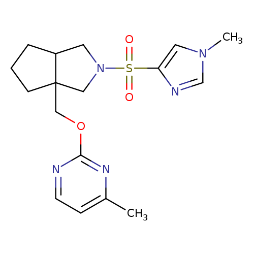 4-methyl-2-({2-[(1-methyl-1H-imidazol-4-yl)sulfonyl]-octahydrocyclopenta[c]pyrrol-3a-yl}methoxy)pyrimidine