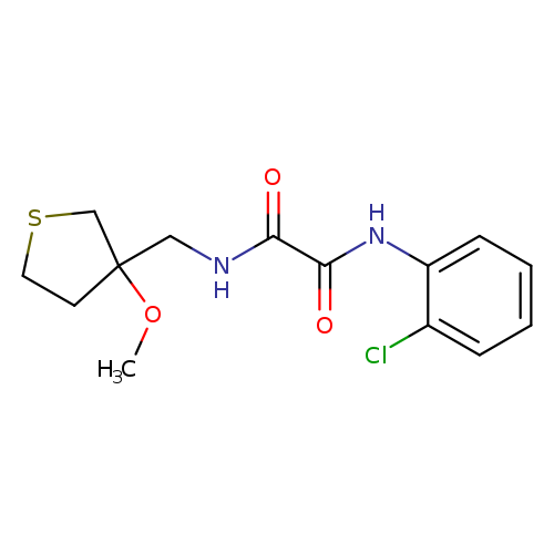 N'-(2-chlorophenyl)-N-[(3-methoxythiolan-3-yl)methyl]ethanediamide