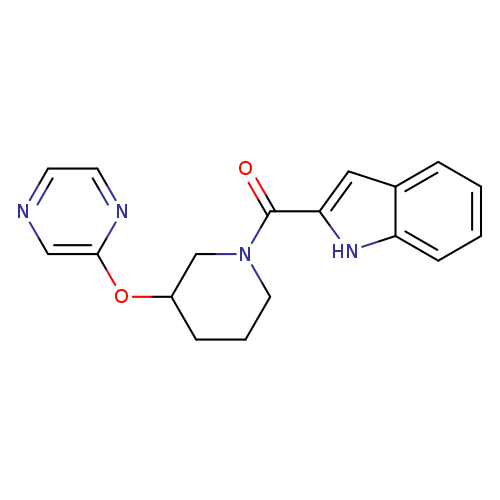 2-[3-(pyrazin-2-yloxy)piperidine-1-carbonyl]-1H-indole