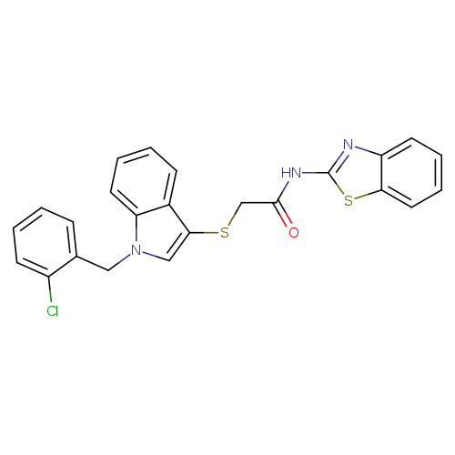 N-(1,3-benzothiazol-2-yl)-2-({1-[(2-chlorophenyl)methyl]-1H-indol-3-yl}sulfanyl)acetamide