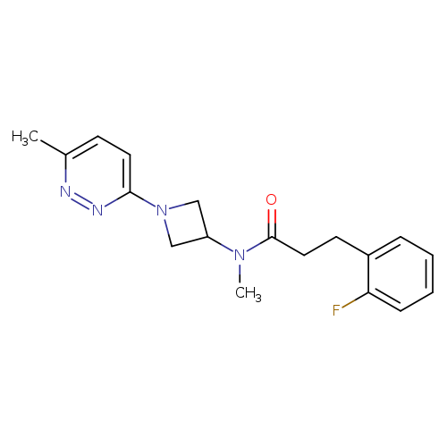 3-(2-fluorophenyl)-N-methyl-N-[1-(6-methylpyridazin-3-yl)azetidin-3-yl]propanamide