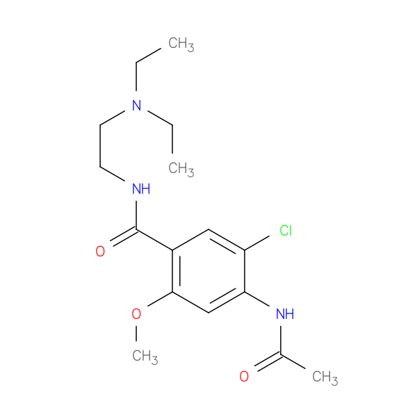 4-Acetamido-5-chloro-N-(2-(diethylamino)ethyl)-2-methoxybenzamide