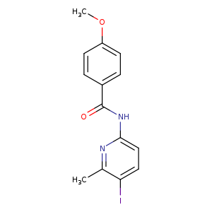 N-(5-iodo-6-methyl-2-pyridinyl)-4-methoxybenzamide