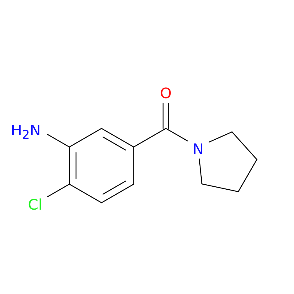 2-chloro-5-(pyrrolidin-1-ylcarbonyl)aniline