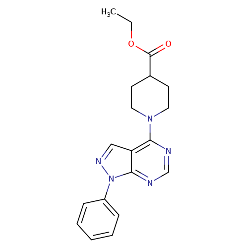 Ethyl 1-(1-phenyl-1H-pyrazolo[3,4-d]pyrimidin-4-yl)piperidine-4-carboxylate