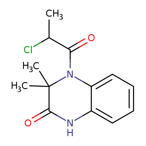 4-(2-chloropropanoyl)-3,3-dimethyl-1,2,3,4-tetrahydroquinoxalin-2-one