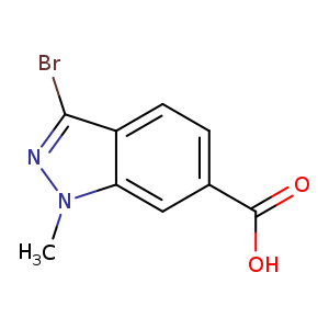 1H-Indazole-6-carboxylic acid, 3-bromo-1-methyl-