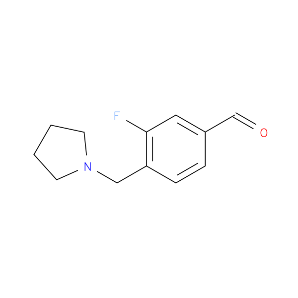 3-Fluoro-4-(pyrrolidin-1-ylmethyl)benzaldehyde