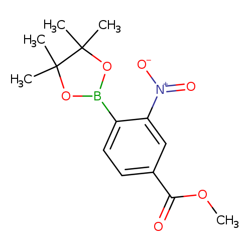 4-Methoxycarbonyl-2-nitrophenylboronic acid, pinacol ester