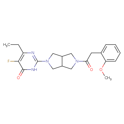 6-ethyl-5-fluoro-2-{5-[2-(2-methoxyphenyl)acetyl]-octahydropyrrolo[3,4-c]pyrrol-2-yl}-3,4-dihydropyrimidin-4-one